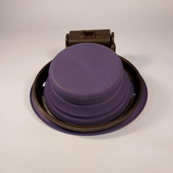 Pet Travel Bowls Collapsible Set Of 2 Small Create Purple Petcore - Picture 3 of 6